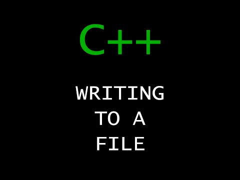 C++ Programming Tutorial 72 - Writing To A File