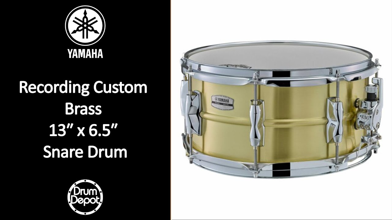 Snare Custom 6インチ Yamaha Recording Custom 13x6.5 Brass Snare