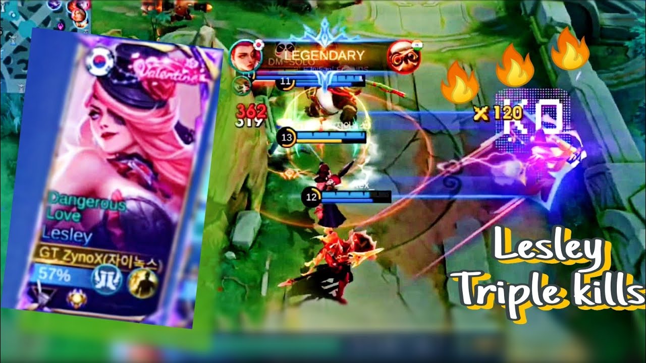 “One Shot, One Kill 😈 | Lesley 5v5 Gameplay MLBB”| Dominant on Enemy teams