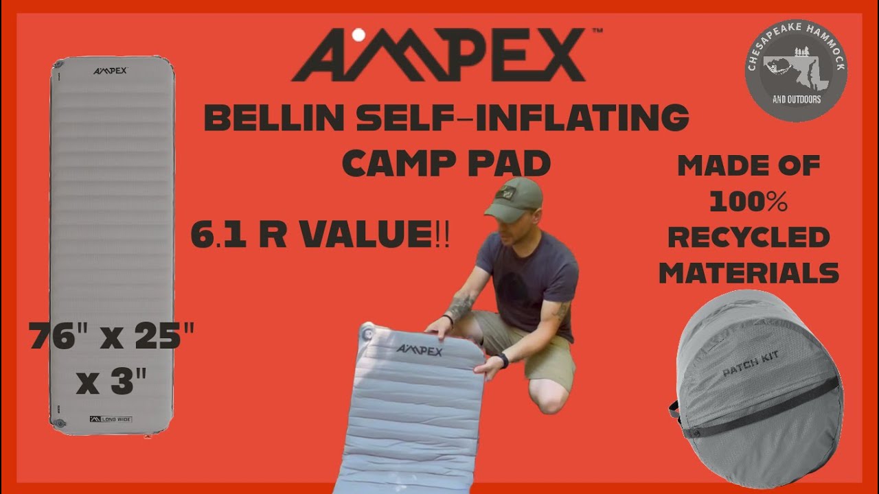 AMPEX Self-Inflating Sleeping Pad: The Ultimate Eco-Friendly Outdoor Sleep Solution!