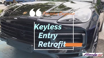 Porsche Cayenne S retrofitted Original Porsche Keyless Entry via coding