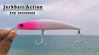 أكشن اللور الصحيح لصيد السمك كاستنج. Jerkbait action with some tricks