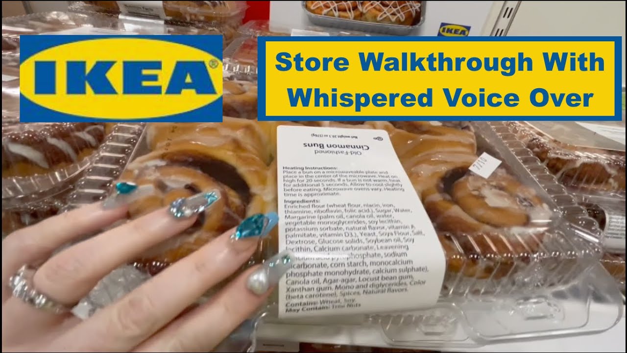ASMR Gum Chewing IKEA Store Walkthrough | Whispered Voice Over