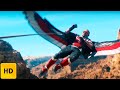The falcon vs helicopters  canyon battle scene  the falcon and the winter soldier 2021