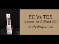 Guide to adjusting Electrical Conductivity (EC) in Hydroponics