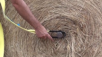 Moving hay rounds without a tractor