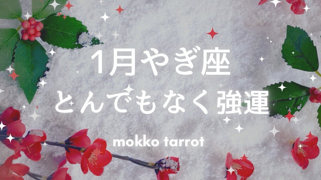 【山羊座　２０２６年　１月】　勝負の年がやってきた