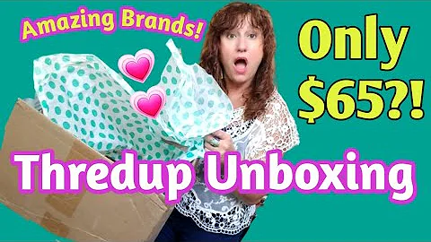 Amazing Brands!  Thredup Rescue Box Unboxing ~ $65 Women's Mixed Clothing Rescue Reject Mystery Box