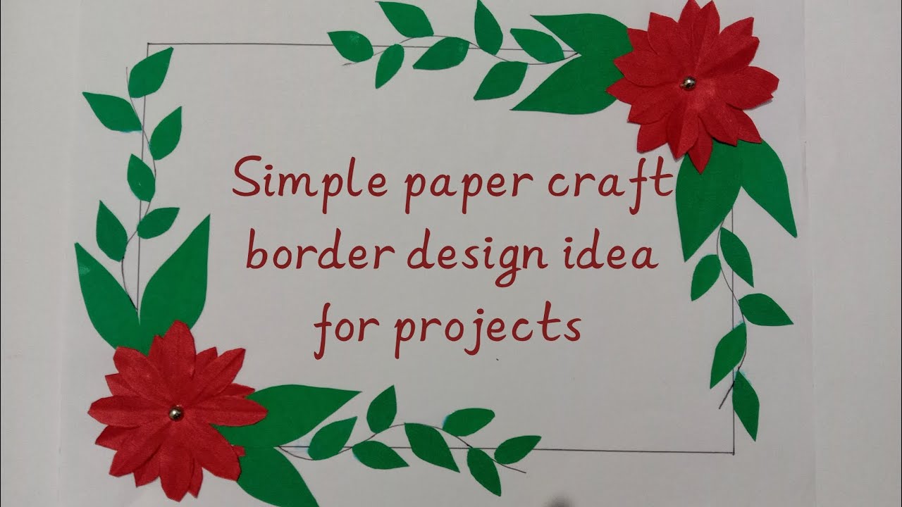 DIY Easy and Simple front page border design idea for school project ...