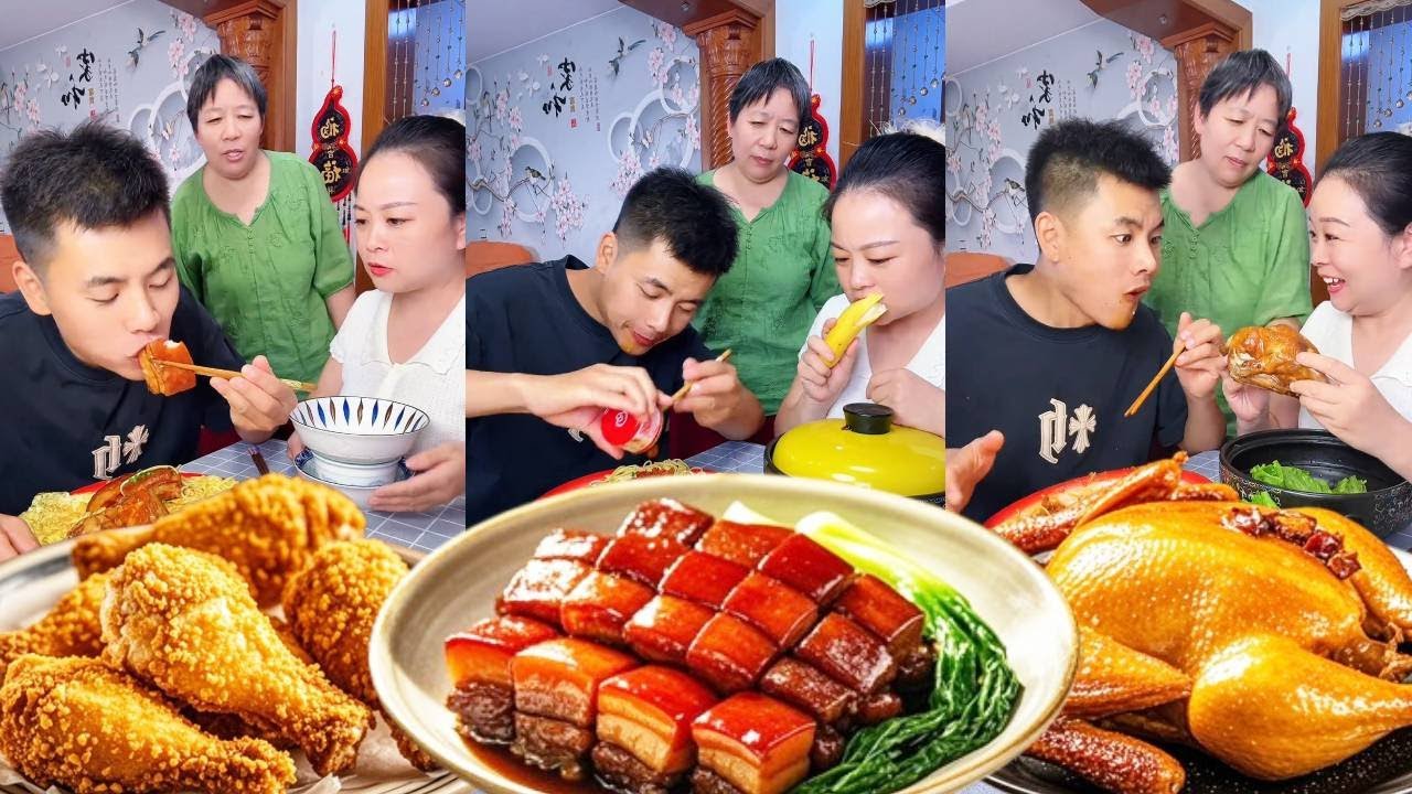 My silly husband grabbed all the good food, and he regretted it after I got to eat the roast chicken