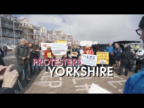 Video: Pretsprādziena grupa protestēs Tour de Yorkshire par Team Ineos 