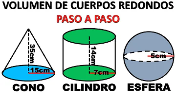 ¿Qué es el volumen de los cuerpos redondos?