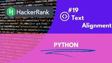 HackerRank Text Alignment problem solution in Python || hackerrank problem || #hackerrank