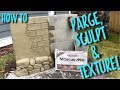 How to parge and sculpt with rapid set mortar mix part a