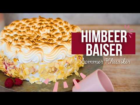 Meringue Cake with Raspberries | Summer Berry Meringue Cake by Kuchenfee