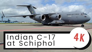 [4K] Indian Air Force C-17 and more fun stuff at Schiphol | Vietnam A350, B777 Orange Pride \& more!!