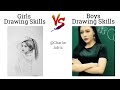 Girls drawing skills vs boys drawing skills  memes viralmemes