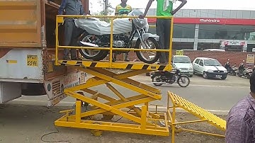 loading unloading hydraulic ramp