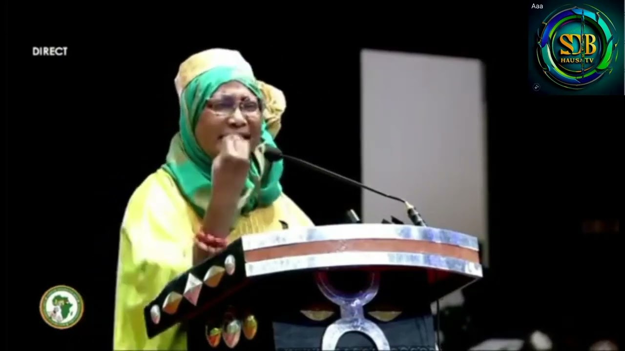 Hajiya Naja'atu Mohammed yayin datake jawabinta a kasar Niger