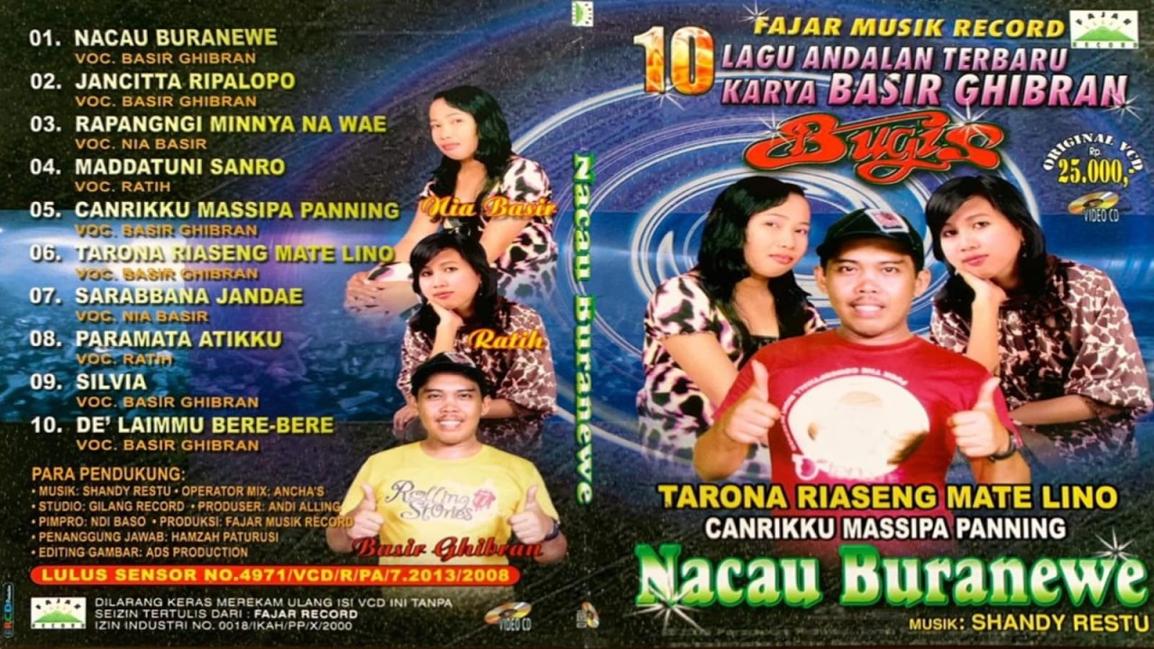 Karaoke Vcd Album Bugis 10 Lagu Andalan Terbaru Karya Basir Ghibran (Full Album)