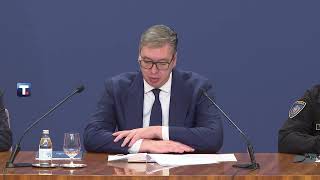 Vučić: Danas izvršen užasan teroristički napad ispred Skupštine