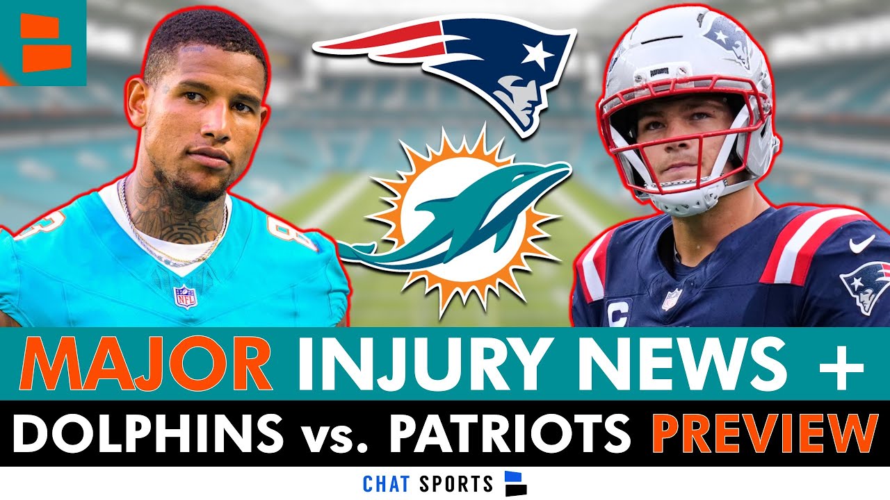 BIG Dolphins Injury News On Austin Jackson, Darren Waller + Dolphins vs. Patriots NFL Week 2 Preview