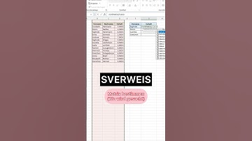 Der SVERWEIS schnell erklärt #excel