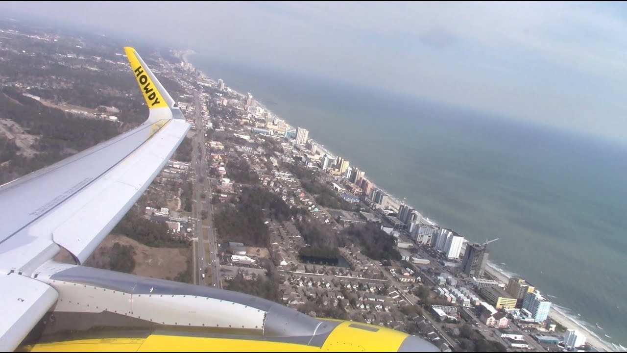 Spirit Airlines A321 Takeoff from Myrtle Beach [HD] YouTube
