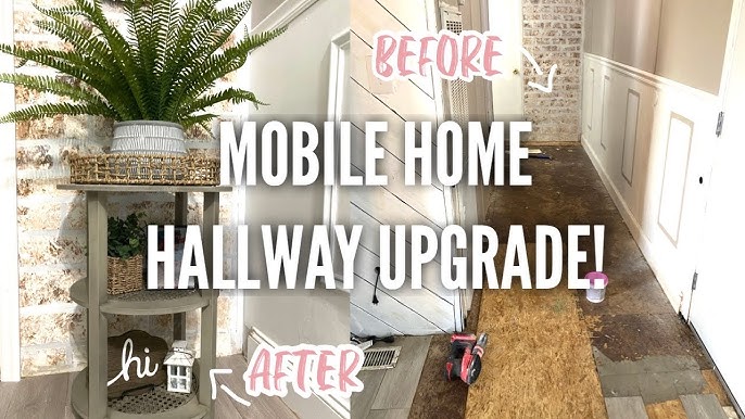 FARMHOUSE SINGLE WIDE MOBILE HOME DINING ROOM MAKEOVER | DIY barn ...