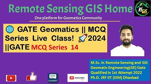 GATE GE 2024 Live: MCQ Series Practice 14 - Eng. Math, Mapping & Image Processing! 🚀