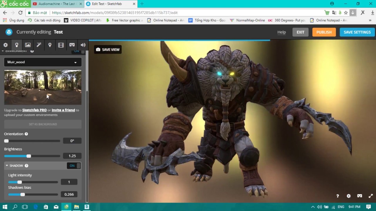 uploading to sketchfab from zbrush