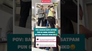 Bahkan bapa satpam pun ga ambil resiko😅#dance #kantor #fyp