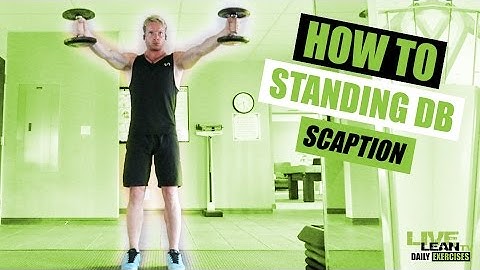 How To Do The STANDING DUMBBELL SCAPTION RAISE | Exercise Demonstration Video and Guide