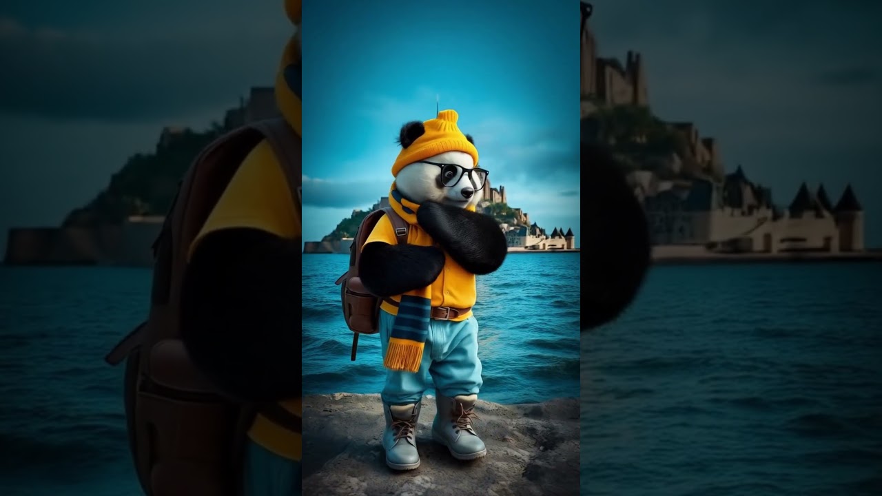 🐼 A Panda in a Fairytale Castle? Mont Saint-Michel Tour! 🏰✨   