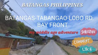 BATANGAS PHILIPPINES BATANGAS-TABANGAO-LOBO ROAD. TABLAS BAY & STRAIT ENJOY THE VIEW