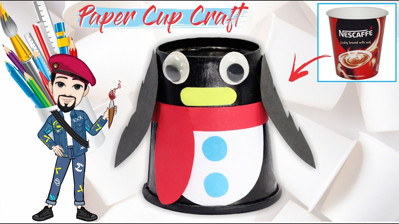 DIY Easy Paper Craft Ideas penguin best out of waste reuse waste