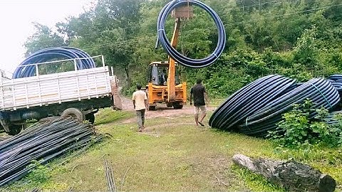 Bs4 Jcb | HDPE Pipe Loding 2023 | dozer working video | bulldozer #jcb#video#truck#bs4