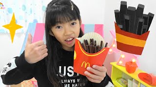 真っ黒ポテトはいかが？お店屋さんごっこ★にゃーにゃちゃんねるnya-nya channel