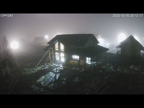 HAPPY HALLOWEEN mystery fog timelapse. Завораживающий туман в пригороде Санкт-Петербурга на Хеллоуин