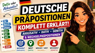 German Prepositions Explained In   Accusative Dative Genitive U0026 Twoway Prepositions