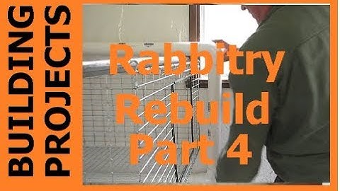 HOMESTEAD BUILDING PROJECTS - Rabbitry Remodel Part 4