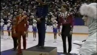 Men's Award Ceremony - 1988 Calgary, Figure Skating, Men's Long Program (US ABC)