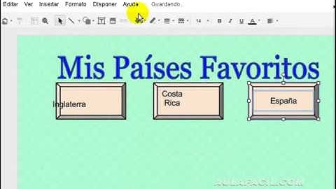 Insertar Cuadro de Texto/Dibujos Google Docs/AulaFacil.com