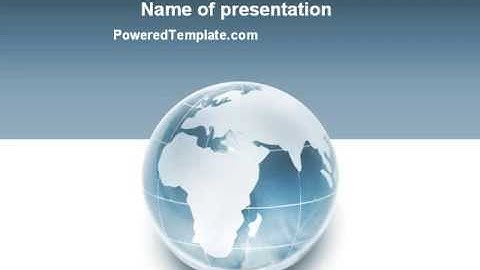 Crystal World PowerPoint Template by PoweredTemplate.com