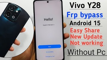Vivo Y28 Frp Unlock Android 15 || Vivo Y28 Frp Bypass Without PC || Vivo Y28 Google Account Unlock 