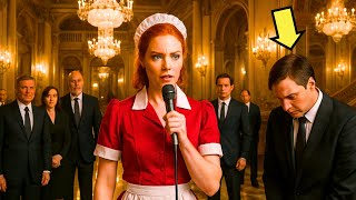 ضحك أصحاب المليارات على خطأ المترجم… حتى أمسكت عاملة النظافة بالميكروفون وصدمت الجميع