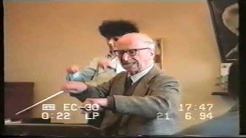 Ilya Musin conducting class. Excerpt from lesson on Beethoven VI