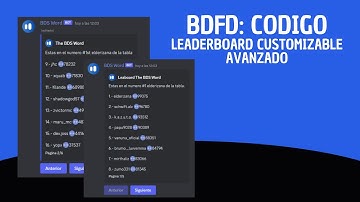 BDFD: Codigo | LEADERBOARD CUSTOMIZABLE AVANZADO