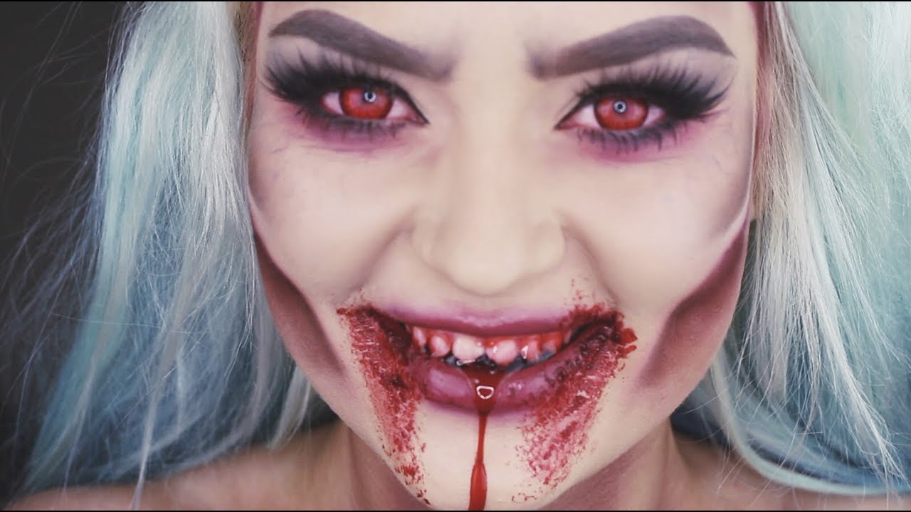 Cannibal Vampire Halloween Makeup Tutorial YouTube