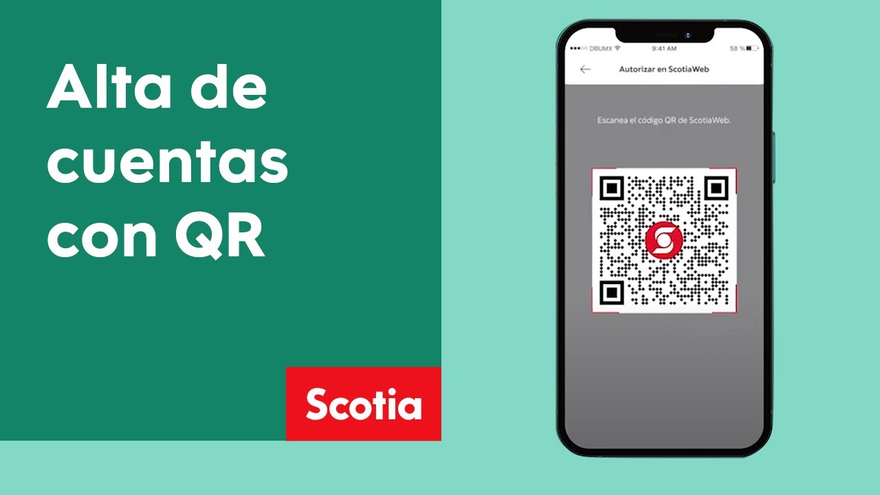 Da de alta tus cuentas en ScotiaWeb con Código QR | Scotiabank México